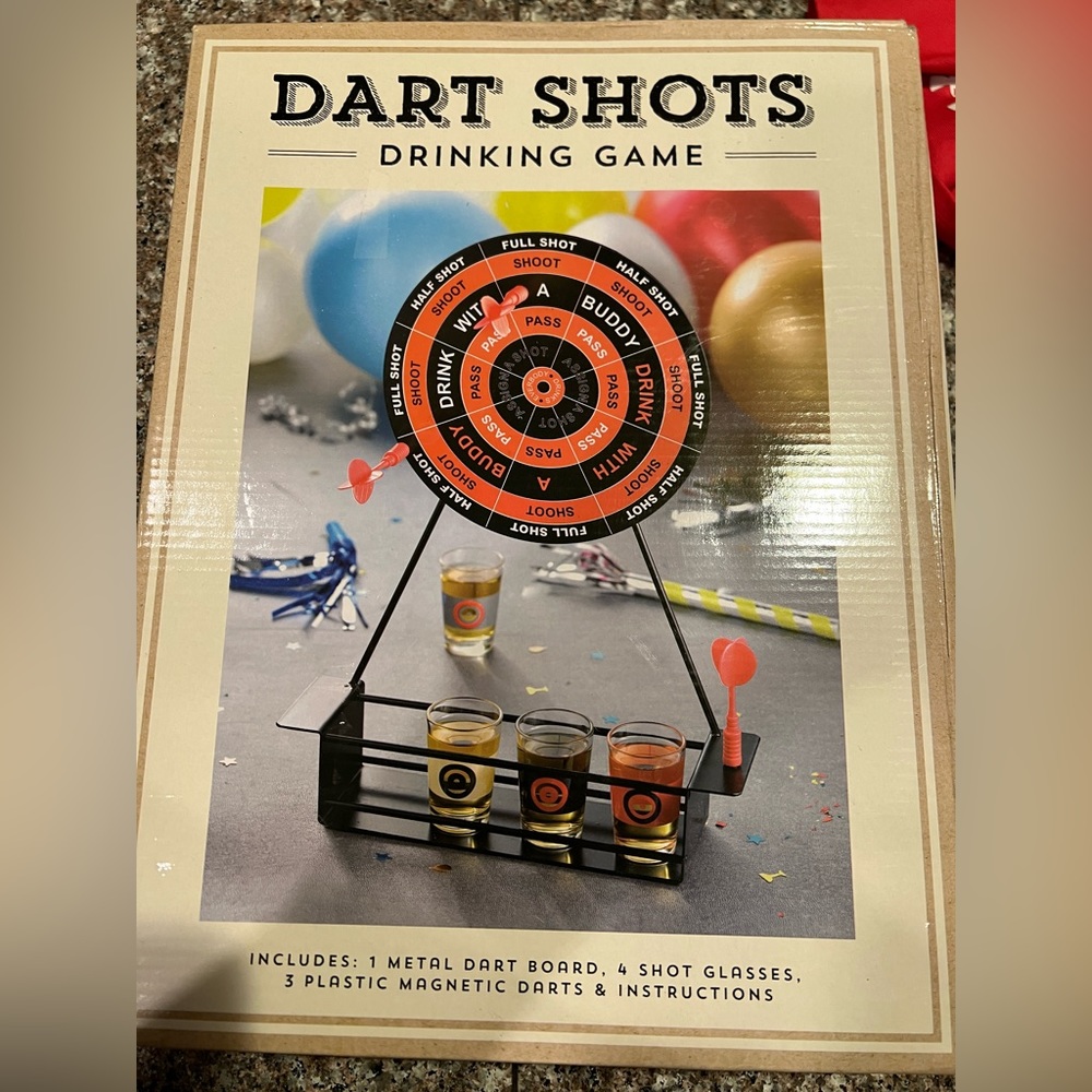 Drinking darts game (never used)